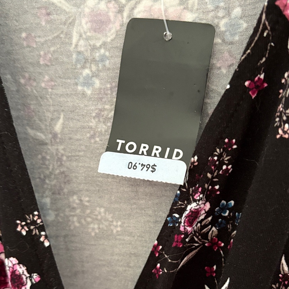 Torrid Mini Jersey Wrap Dress - Picture 3 of 9